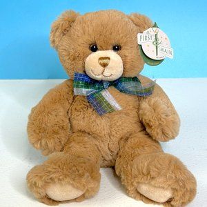 NEW First & Main Dean Teddy‎ Bear Lovey 9" Soft Plush Stuffed Animal Toy